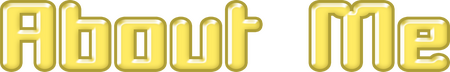Pale yellow coloured text saying "About me"